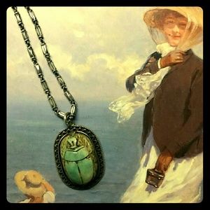 Early 1900's Egyptian Scarab Pendant